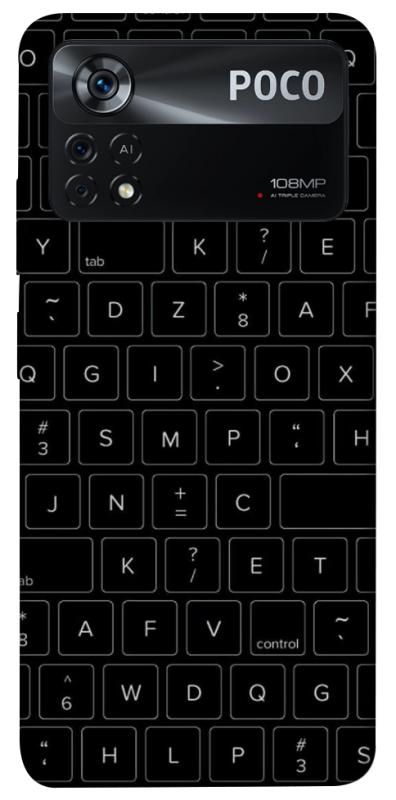 Чохол itsPrint Keyboard для Xiaomi Poco X4 Pro 5G, black, купити оптом з доставкою