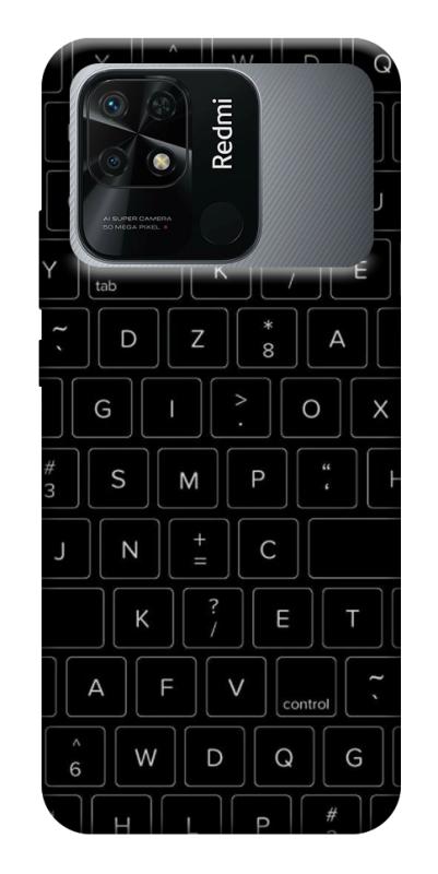 Чехол itsPrint Keyboard для Xiaomi Redmi 10C, black, купить оптом с доставкой