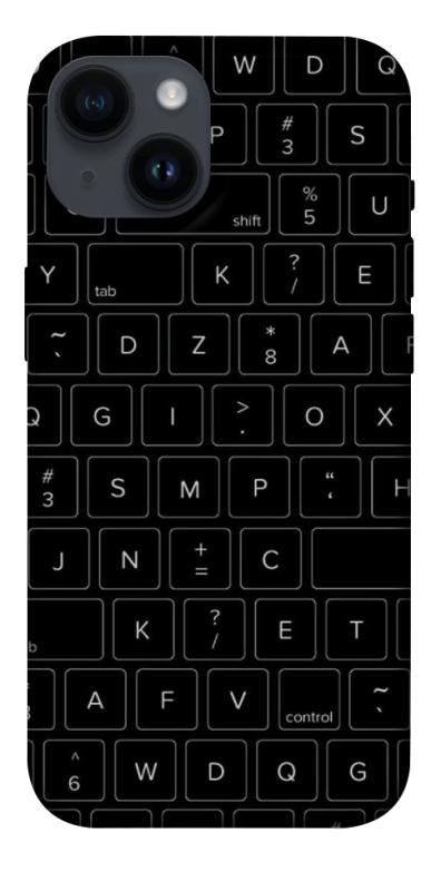 Чехол itsPrint Keyboard для Apple iPhone 14 (6.1"), black, купить оптом с доставкой