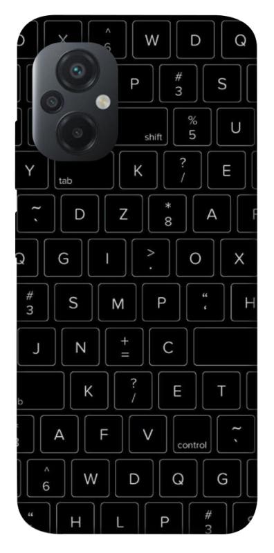 Чохол itsPrint Keyboard для Xiaomi Poco M5, black, купити оптом з доставкою