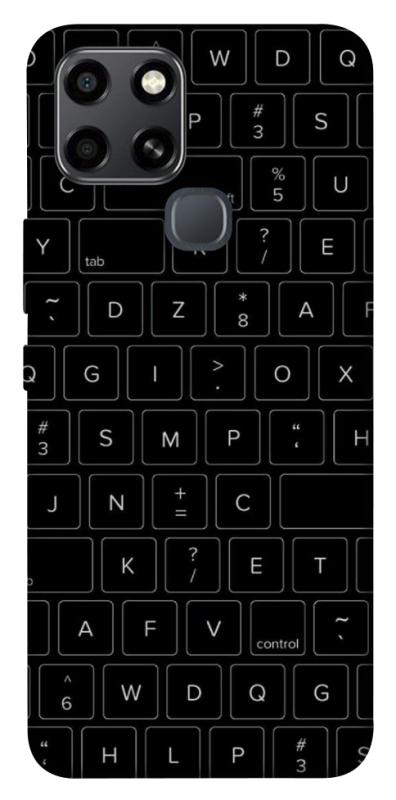 Чехол itsPrint Keyboard для Infinix Smart 6, black, купить оптом с доставкой
