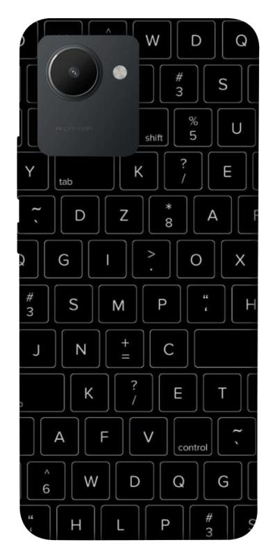 Чехол itsPrint Keyboard для Realme C30s, black, купить оптом с доставкой