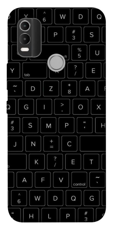 Чехол itsPrint Keyboard для Nokia C21 Plus, black, купить оптом с доставкой