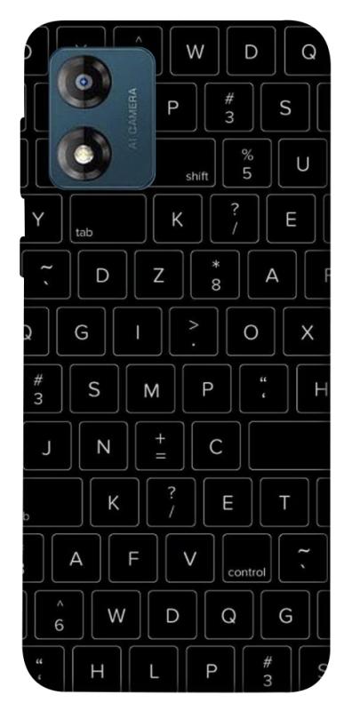 Чохол itsPrint Keyboard для Motorola Moto E13, black, купити оптом з доставкою
