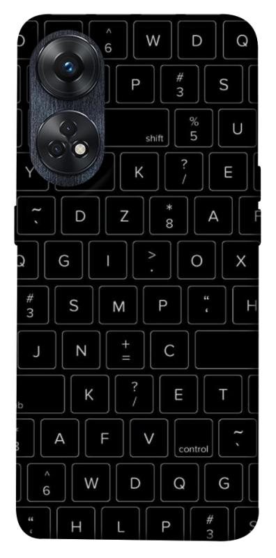Чохол itsPrint Keyboard для Oppo Reno 8 T 4G, black, купити оптом з доставкою