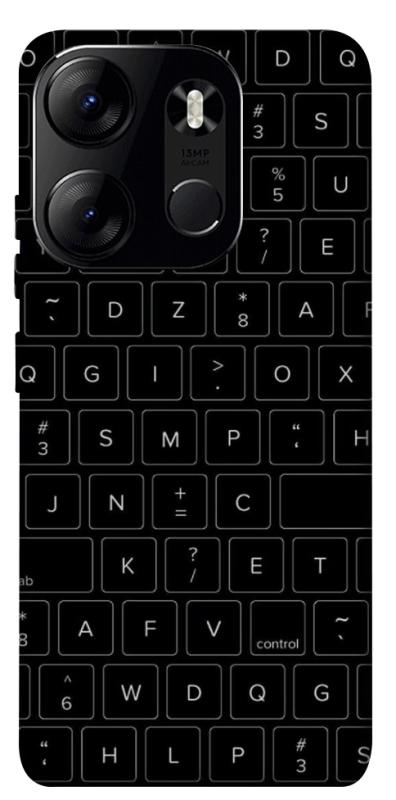 Чехол itsPrint Keyboard для Tecno Spark Go 2023, black, купить оптом с доставкой
