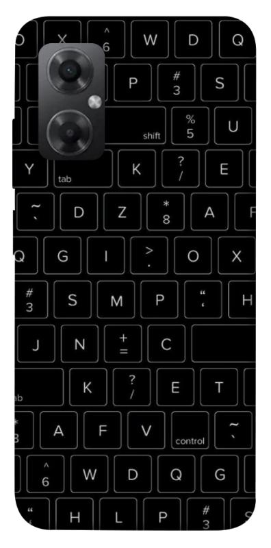 Чехол itsPrint Keyboard для Xiaomi Redmi Note 11R, black, купить оптом с доставкой