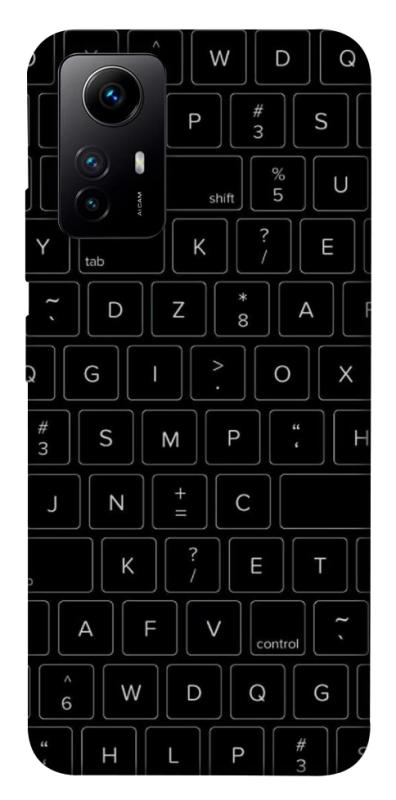 Чехол itsPrint Keyboard для Xiaomi Redmi Note 12S, black, купить оптом с доставкой