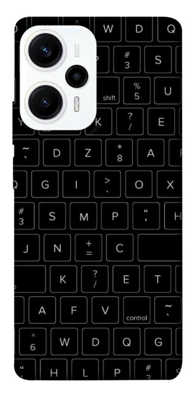 Чохол itsPrint Keyboard для Xiaomi Poco F5 / Note 12 Turbo, black, купити оптом з доставкою