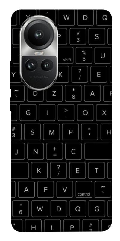Чохол itsPrint Keyboard для Oppo Reno 10, black, купити оптом з доставкою