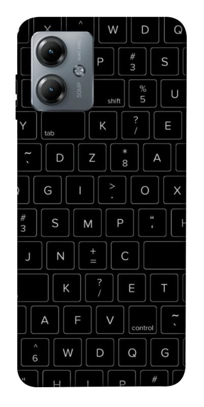 Чохол itsPrint Keyboard для Motorola Moto G14, black, купити оптом з доставкою