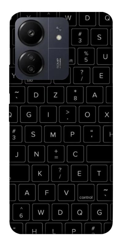 Чохол itsPrint Keyboard для Xiaomi Redmi 13C, black, купити оптом з доставкою