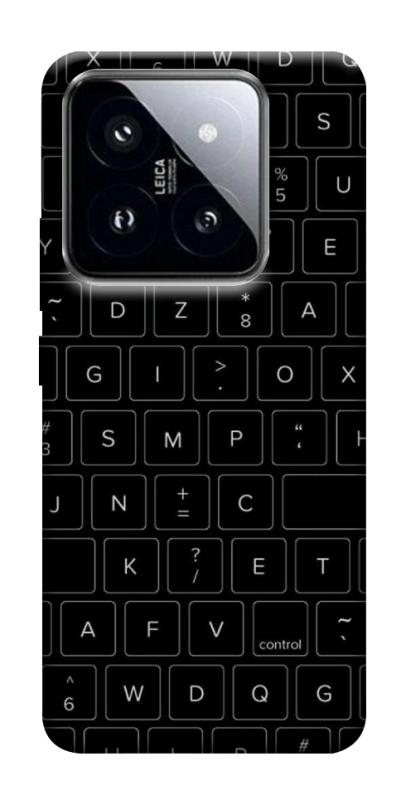 Чохол itsPrint Keyboard для Xiaomi 14 Pro, black, купити оптом з доставкою