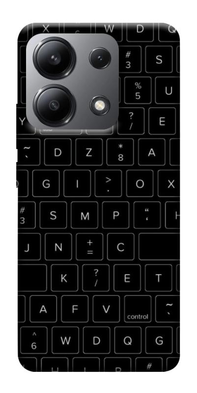 Чехол itsPrint Keyboard для Xiaomi Redmi Note 13 4G, black, купить оптом с доставкой