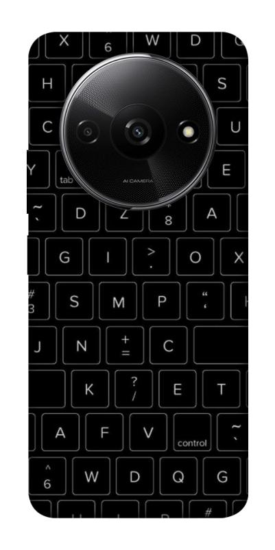 Чехол itsPrint Keyboard для Xiaomi Redmi A3, black, купить оптом с доставкой