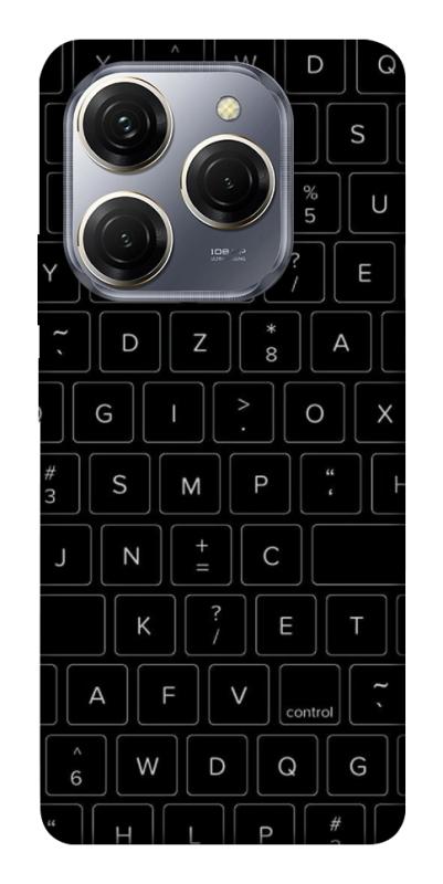 Чехол itsPrint Keyboard для TECNO Spark 20 Pro, black, купить оптом с доставкой