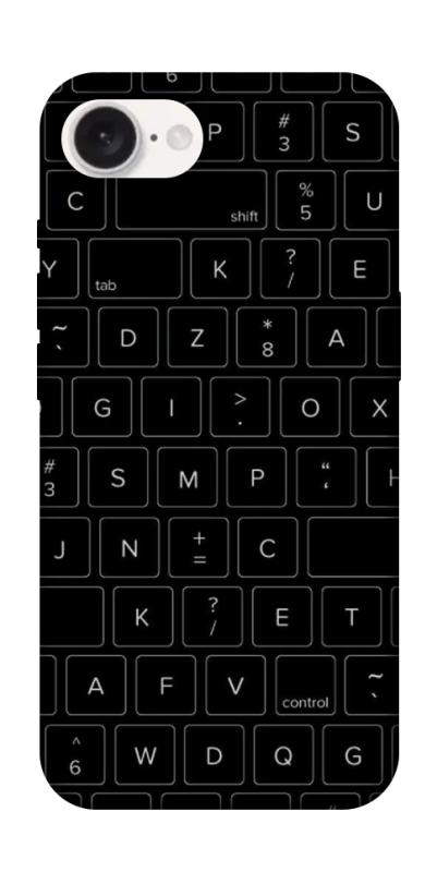 Чохол itsPrint Keyboard для Apple iPhone 16e (6.1"), black, купити оптом з доставкою