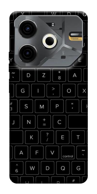 Чохол itsPrint Keyboard для TECNO Pova 6 Neo (LI6), black, купити оптом з доставкою