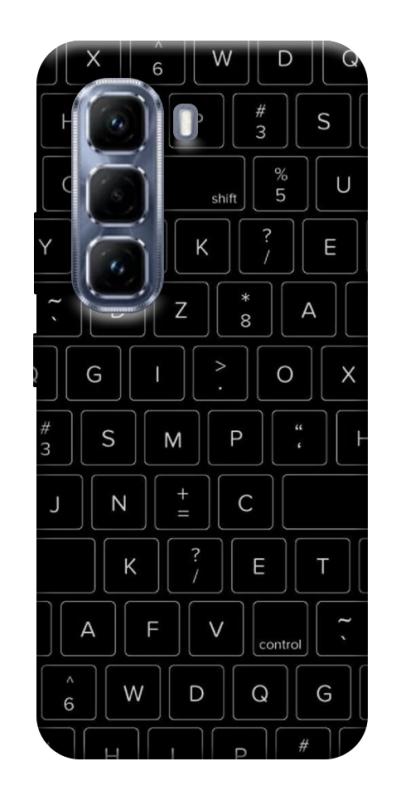 Чохол itsPrint Keyboard для Infinix Hot 50 Pro, black, купити оптом з доставкою