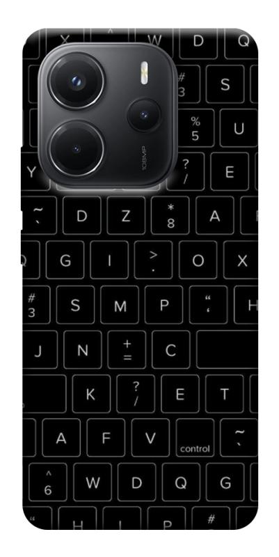 Чехол itsPrint Keyboard для Xiaomi Redmi Note 14 4G (Europe version), black, купить оптом с доставкой