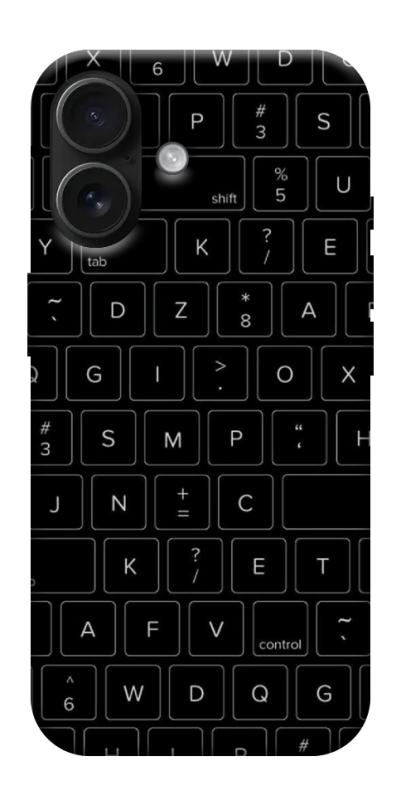 Чехол itsPrint Keyboard для Apple iPhone 17 (6.3"), black, купить оптом с доставкой