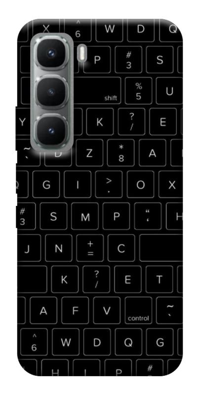 Чехол itsPrint Keyboard для Infinix Hot 60 Pro+, black, купить оптом с доставкой
