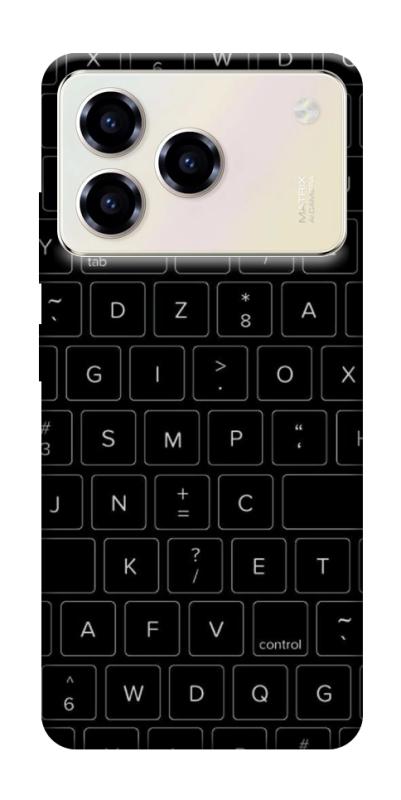 Чехол itsPrint Keyboard для ZTE Blade A76, black, купить оптом с доставкой