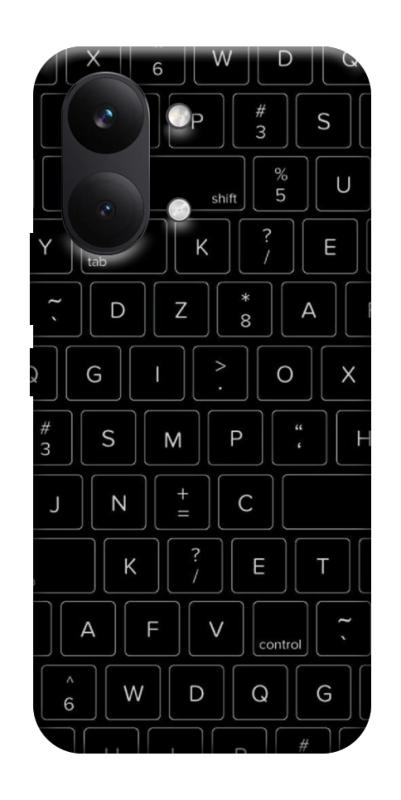 Чехол itsPrint Keyboard для Xiaomi Poco X8 Pro Max, black, купить оптом с доставкой