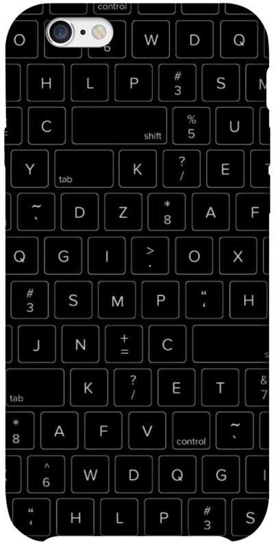 Чехол itsPrint Keyboard для Apple iPhone 6/6s plus (5.5"), black, купить оптом с доставкой