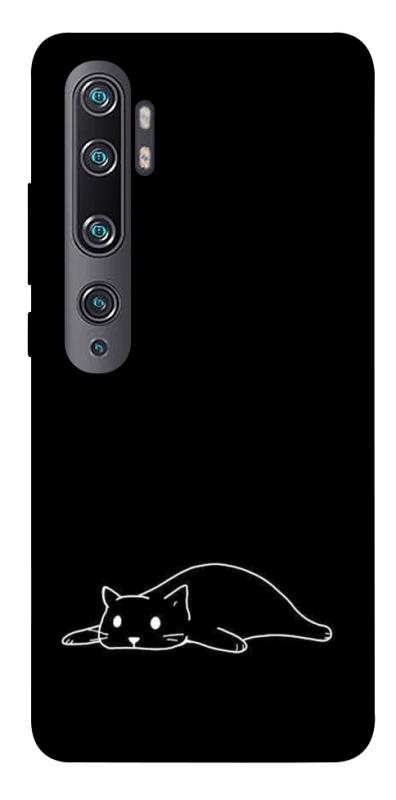 Чохол itsPrint Lazy cat для Xiaomi Mi Note 10 / Note 10 Pro / Mi CC9 Pro, black, купити оптом з доставкою