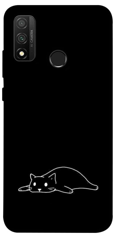 Чохол itsPrint Lazy cat для Huawei P Smart (2020), black, купити оптом з доставкою