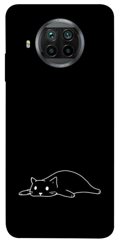 Чохол itsPrint Lazy cat для Xiaomi Mi 10T Lite / Redmi Note 9 Pro 5G, black, купити оптом з доставкою