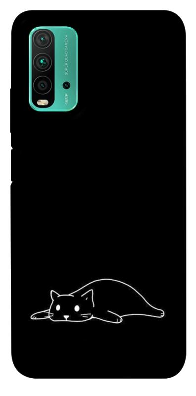 Чохол itsPrint Lazy cat для Xiaomi Redmi Note 9 4G / Redmi 9 Power / Redmi 9T, black, купити оптом з доставкою