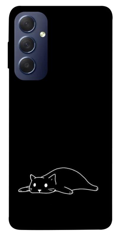 Чохол itsPrint Lazy cat для Samsung Galaxy M54 5G, black, купити оптом з доставкою