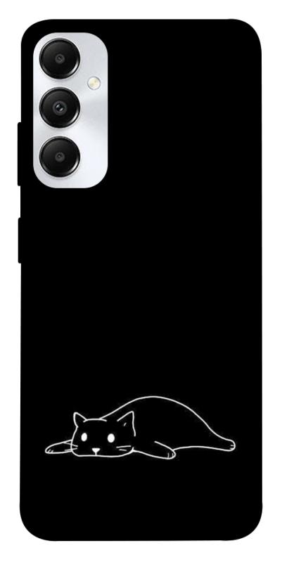 Чохол itsPrint Lazy cat для Samsung Galaxy A05s, black, купити оптом з доставкою