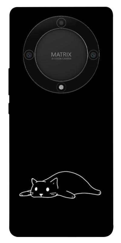 Чохол itsPrint Lazy cat для Huawei Magic5 Lite, black, купити оптом з доставкою