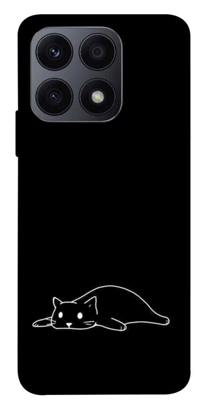 Чехол itsPrint Lazy cat для Huawei Honor X8a, black, купить оптом с доставкой