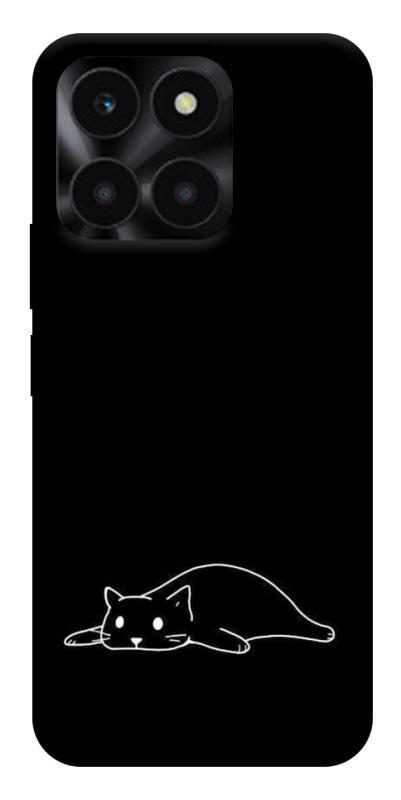 Чохол itsPrint Lazy cat для Huawei Honor X6a, black, купити оптом з доставкою