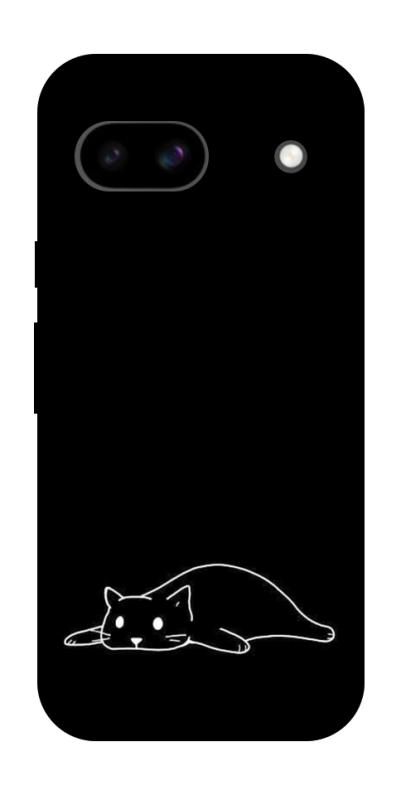 Чохол itsPrint Lazy cat для Google Pixel 8a, black, купити оптом з доставкою