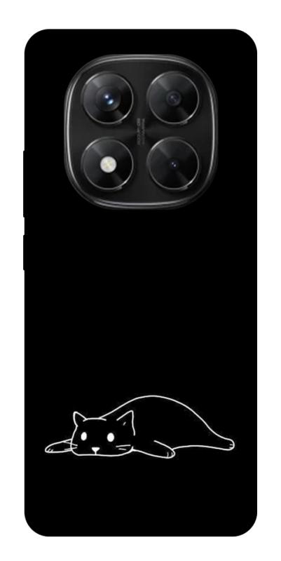 Чохол itsPrint Lazy cat для Xiaomi Redmi Note 14 Pro 5G, black, купити оптом з доставкою