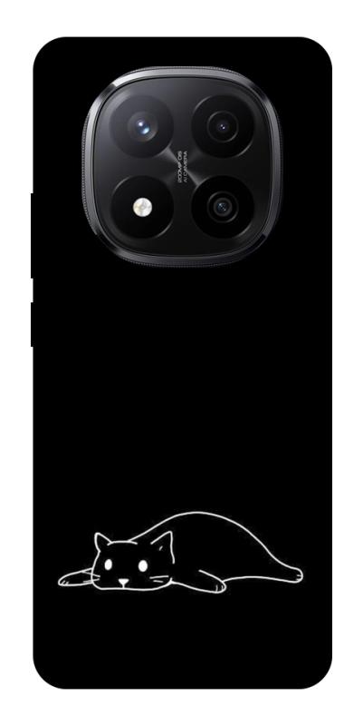 Чохол itsPrint Lazy cat для Xiaomi Redmi Note 14 Pro+ 5G, black, купити оптом з доставкою