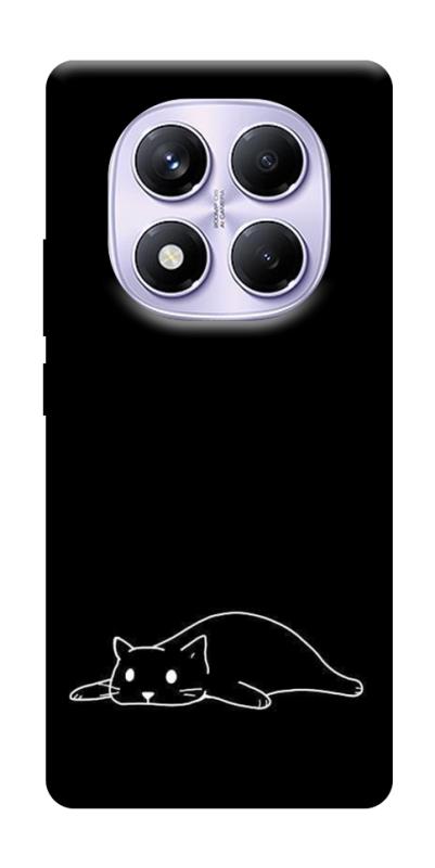 Чохол itsPrint Lazy cat для Xiaomi Redmi Note 14 Pro 4G, black, купити оптом з доставкою
