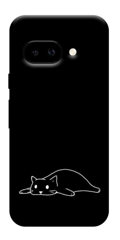 Чохол itsPrint Lazy cat для Google Pixel 9a, black, купити оптом з доставкою