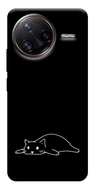 Чохол itsPrint Lazy cat для Xiaomi Poco F7, black, купити оптом з доставкою