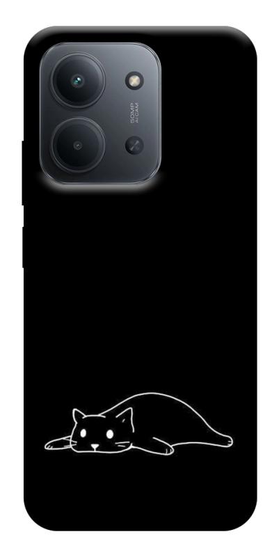 Чохол itsPrint Lazy cat для Xiaomi Redmi 15C (EU), black, купити оптом з доставкою