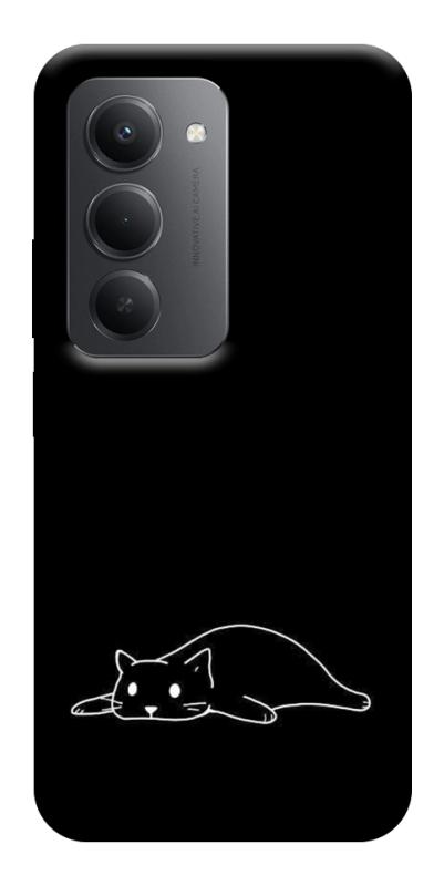 Чохол itsPrint Lazy cat для Xiaomi Redmi 15 (EU), black, купити оптом з доставкою