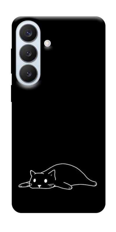 Чехол itsPrint Lazy cat для Samsung Galaxy S26+, black, купить оптом с доставкой