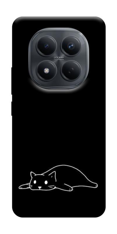 Чохол itsPrint Lazy cat для Xiaomi Redmi Note 15 Pro 4G, black, купити оптом з доставкою