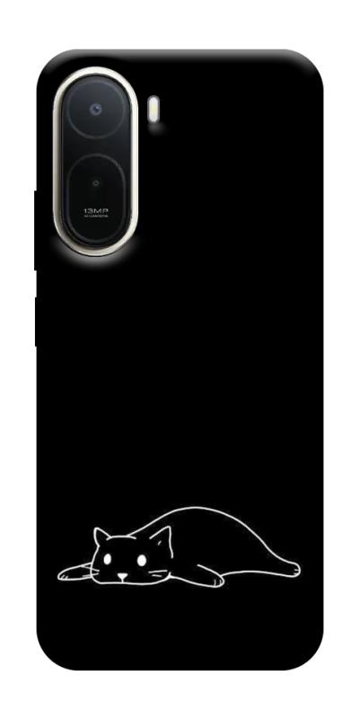 Чохол itsPrint Lazy cat для Xiaomi Redmi A7 Pro, black, купити оптом з доставкою