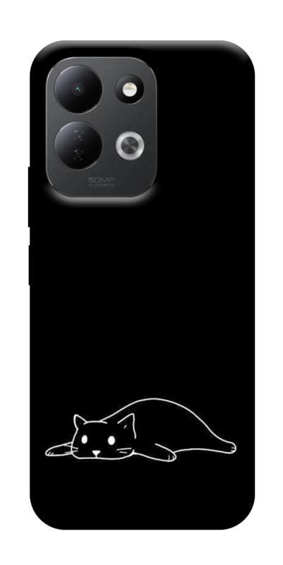 Чехол itsPrint Lazy cat для Xiaomi Redmi 17, black, купить оптом с доставкой